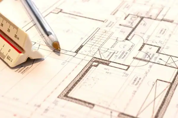 Image of architect Wimborne Minster drawings