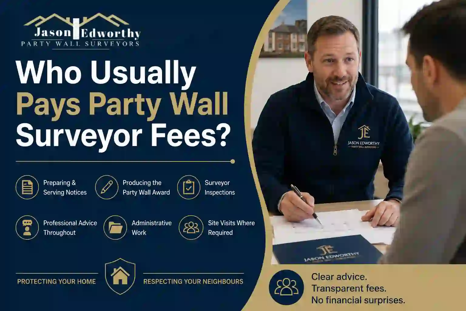 Who Usually Pays Party Wall Surveyor Fees Wimborne Minster?